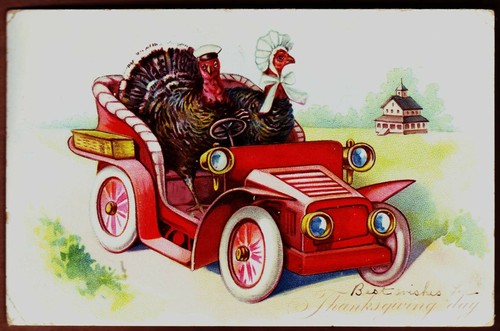 Vintage THANKSGIVING  DAY Embossed TUCK'S  Postcard,  ca. 1907-1914 - Picture 1 of 2