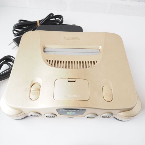 Nintendo 64 Konsole Limited Edition Spielzeug Gold N64 getestet funktioniert mit 2 Softwares - Bild 2 von 15