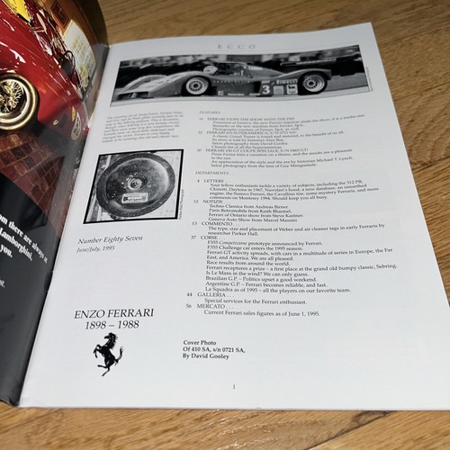 CAVALLINO FERRARI Jun / Jul 1995, No 87 - F50 / 410 Superamerica / 250 GT Coupe - Picture 2 of 16