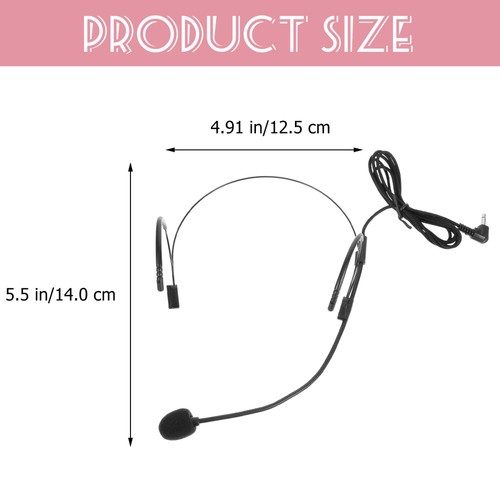 Micrófono montado en la cabeza amplificador de voz para profesores auriculares micrófonos - Imagen 2 de 12