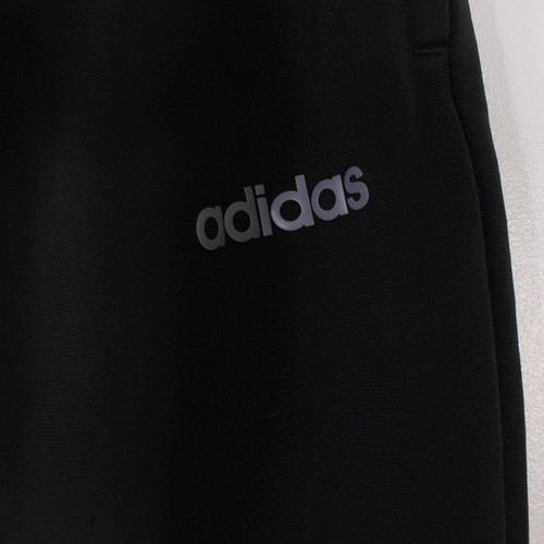 Adidas Men’s Black Joggers Size Large UK 44/46 Elastic Waist Tracksuit Bottoms - Picture 4 of 9