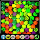 64Pcs Glow in the Dark Bouncing Balls,8 Halloween Theme Designs Bouncy Toys Ball