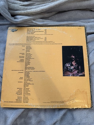 Frank Zappa 1974 apostrophe 33 rpm Vinyl Record Discreet & Warner Bros - Picture 2 of 5