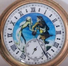 EXTREMELY RARE Antique Elgin "Memento Mori" Pocket Watch | Half Hunter 47mm |
