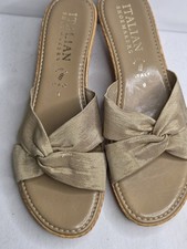  Used Italian Shoemakers Wedged Sandals