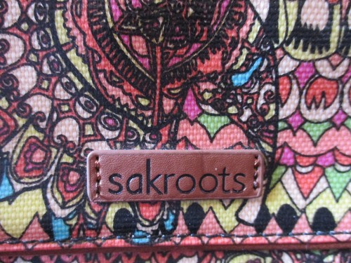 Vintage Sakroots Artic Circle Elephant Print Canvas Crossbody/Shoulder Handbag - Picture 2 of 10