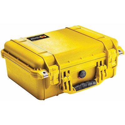Pelican 1450 Medium Case without Foam, Yellow