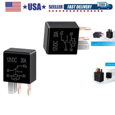 Universal 5 Pin 30A Heavy Duty Waterproof Car Relay Replacement for All Vehicles