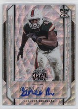 2021 Leaf Metal Draft Silver Wave /75 Greg Rousseau Gregory Rookie Auto RC