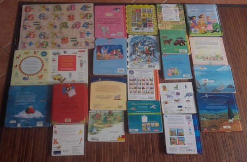 22 Papp - Bilderbücher + 1 großes neues Holzpuzzle bis 4 Jahre für Kleinkinder - Bild 2 von 2