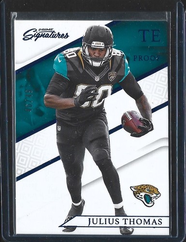 Julius Thomas 2016 Panini Prime Signatures #59 - Prueba de artista #d 46/49 - Jaguares - Imagen 1 de 2
