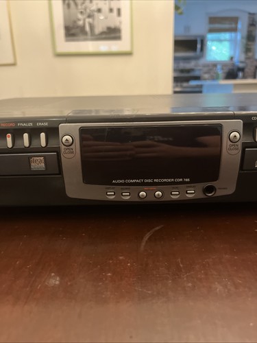 Philips CDR765 CD Recorder with 2-Tray Design, Untested, No Power Cable - Picture 3 of 9