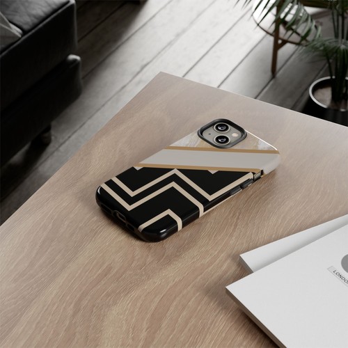 Funda de teléfono resistente SHSD, Apple iPhone Smsg Galaxy Pixel, piedra preciosa neutra Zig Zag - Imagen 66 de 230