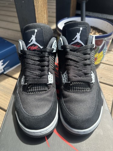 Size 7 - Jordan 4 Retro SE Mid Black Canvas - Picture 2 of 5