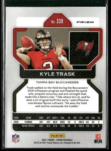 Kyle Trask 2021 Panini Prizm Light Blue Target Exclusive RC #339 Tampa Bay - Picture 2 of 2