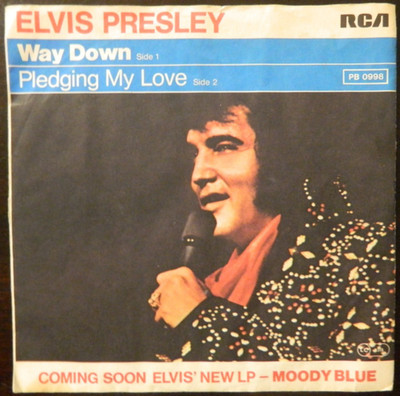 Elvis Presley  7''  Way Down    aus Ger.   RAR