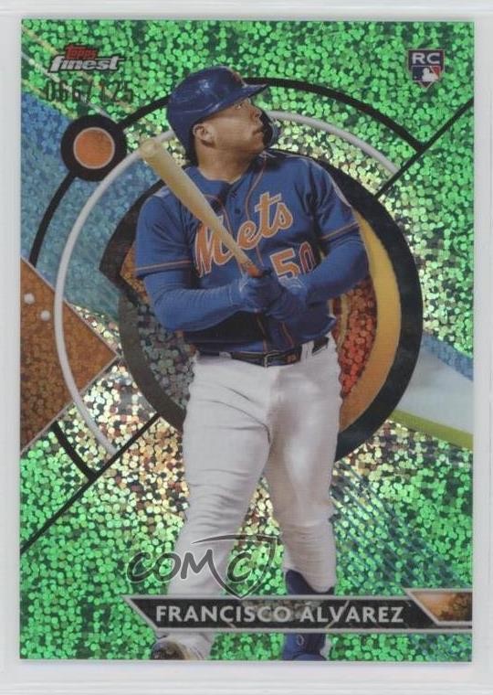 2023 Topps Finest Green Speckle Refractor 66/125 Francisco Alvarez Álvarez 10vb