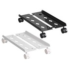 Metal Computer Tower Stand Holder PC Riser Adjustable Width Perforated Design