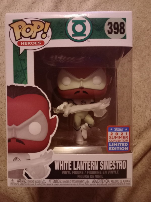 Funko Pop! White Lantern Sinestro DC #398 SDCC 2021 Exclusive- MINT