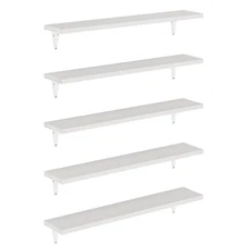 Arras 24" Bathroom Shelves, Floating Shelves for Wall Storage, Bookshelf Livi...