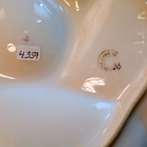 CFH/GDM Haviland Limoges Oyster Plate 1892-1900 Floral Gold 5 Section & Center - Picture 11 of 11