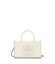 Tory Burch Women's Ella Bio Mini Tote, Warm White, One Size