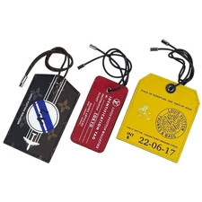 Louis Vuitton Monogram Eclipse Porte Adresse Name Tag Key Holder M63062 #BS2004