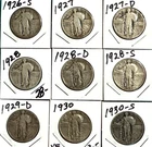 Standing Liberty Quarters - 9 coins