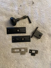 Door Knob, Rectangular Trim Plates, Escutcheon Plate, Architectural Salvage