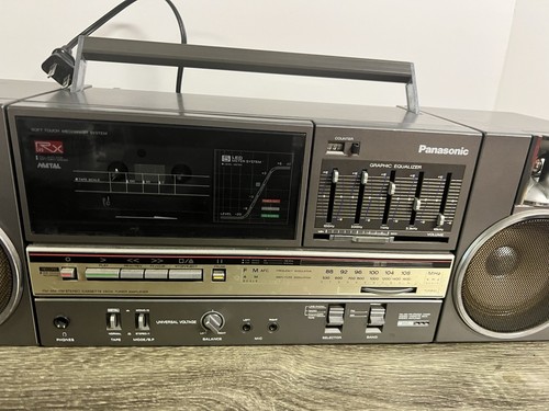 Vintage Panasonic RX-C45 AM/FM Metallkassette Retro Ghettoblaster LESEN - Bild 2 von 12