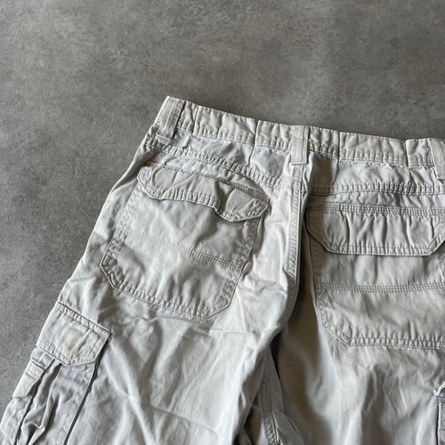 George Cargo Shorts Mens 30" Y2K Lightweight Pockets Adjustable Bottoms, Beige - Picture 8 of 9