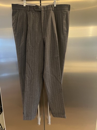 Hugo Boss Suit 48R Sleeve 23.75" Gray Pinstripe Wool Cashmere Pants 40"/29.75" - Picture 15 of 22