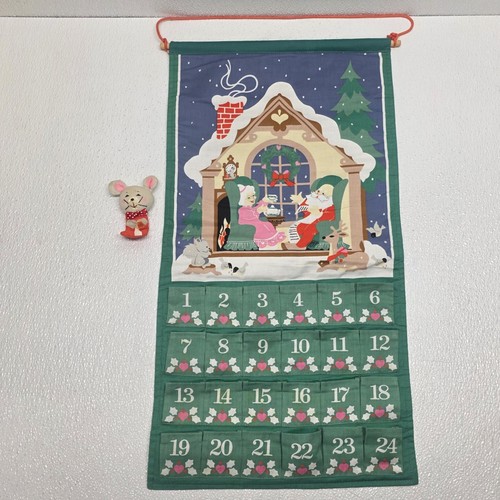Vintage Avon Countdown to Christmas Advent Calendar with Original Mouse 1980s