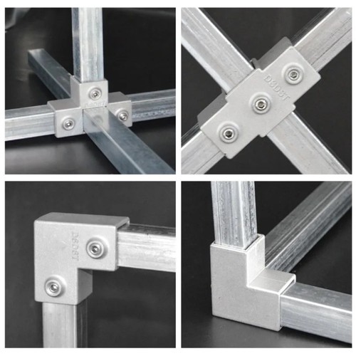 30mm square tube connector square pip joint welding free tee fastener connector - Picture 2 of 30