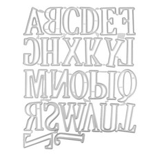 2'' Alphabet Die Set     26 Capital Letter Metal Cutting Dies, Durable Embossin