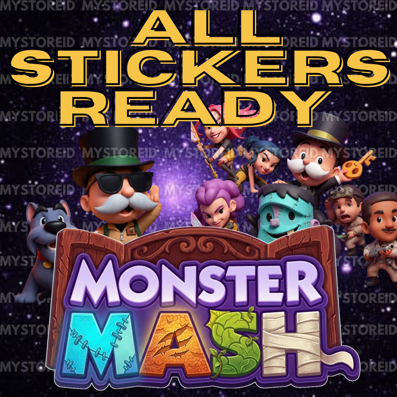 STICKER | MONOPOLY | GO | MONSTER MASH ALBUM | COMPLETED⚡️FAST & EASY⚡️