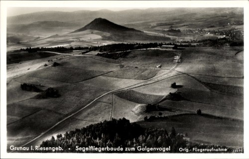 Postcard Jeżów Sudecki Grunau Giant Mountains Silesia, aerial view,... - 11334246