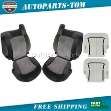 For 1999-2002 Chevy Silverado Front Top / Bottom Cloth Seat Cover / Cushion Pad