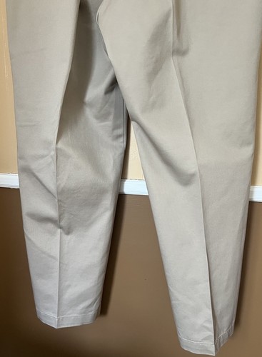 Haggar Work To Weekend Mens 42x29 Khaki Classic Fit Pants Slacks Khaki NEW NWT - Picture 8 of 10