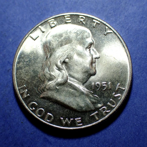 1951 Franklin Half  Near Ch. BU