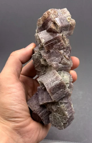 PURPLE ARAGONITE from Minglanilla, Cuenca, Spain MINERAL COLECTION 17x8x6cms VT1