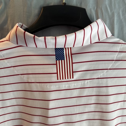 RHOBACK Striped Golf Polo Shirt Mens XXL Dog Logo Short Sleeve FLAW Performance - Picture 3 of 8