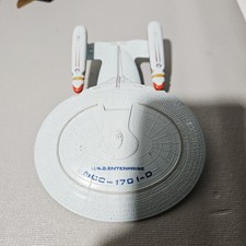 USS Enterprise NCC-1701-D Eaglemoss Star Trek Spacecraft Model Toy Gray Die-Cast