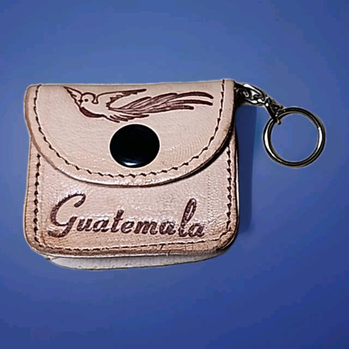 Guatemala Schlüsselanhänger 3" Leder Geldbörse - Bild 1 von 4