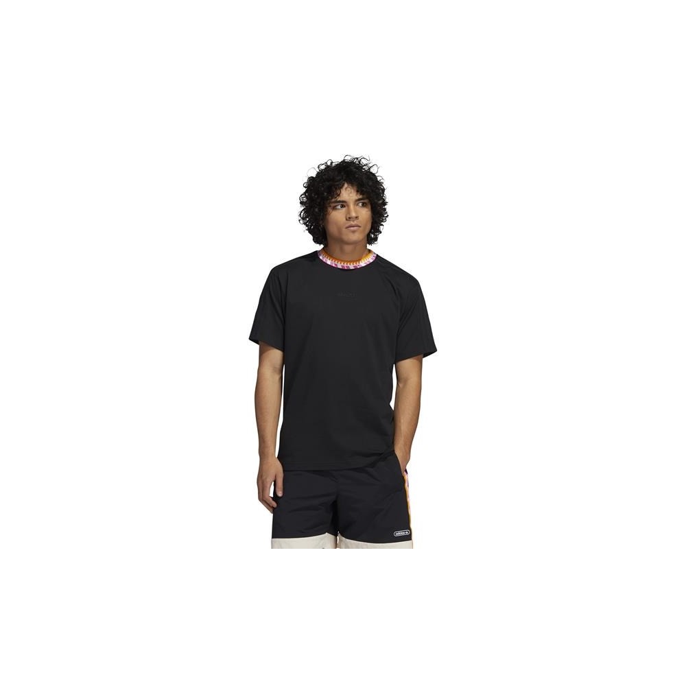 Футболки универсальные Herren Adidas Rib Detail GN5627 Schwarz