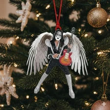 2025 Ace Frehley Flat Acrylic Christmas Hanging Tree Ornament 3.5in For