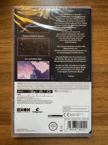 Celeste Nintendo Switch NEU Sealed  - Bild 2 von 2