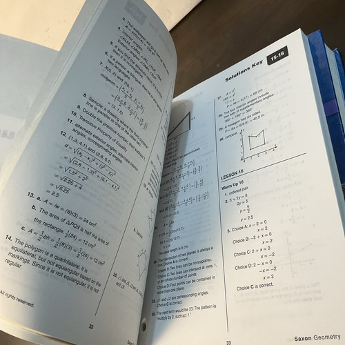 Sächsische Geometrie, Lehrbuch, Lösungshandbuch & Homeschool-Testbuch, 3er-Set bks - Bild 16 von 23