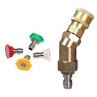 High Pressure Cleaning Solution with Flexible Nozzle Connector and Quick Attach