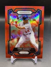 2024 Panini Prizm Kirby Puckett Red Prizm /299 #276 Minnesota Twins